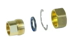 kit koppelingen HelioLine DN16 op collector opstelling plat dak