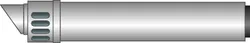 Traversée de mur pour rejet d'effluents, ACV Prestige, concentrique, 80/125mm, L=730mm