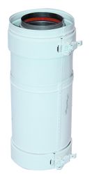 Coude concentrique pour gaz de combustion, ACV Prestige, galva/PP, 80/125mm
