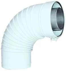Concentrische rookgasbocht, ACV Prestige, galva/PP, 80/125mm