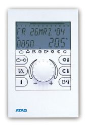 thermostat d'ambiance avec affichage de l'heure Atag BrainZ programme hebdomadaire