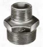 Mamelon fileté réduit, fonte galvanisée, 1/2" x 3/8" MM, Atusa fig 245