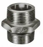 Dubbele draadnippel, zwart gietijzer, 1", Atusa fig 280