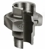 Draad-3-delige koppeling MF, zwart gietijzer, 5/4", Atusa fig 341