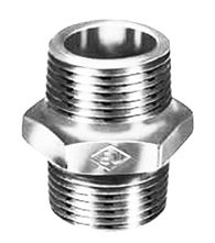 Dubbele draadnippel, galva gietijzer, 1/4", Atusa fig 280