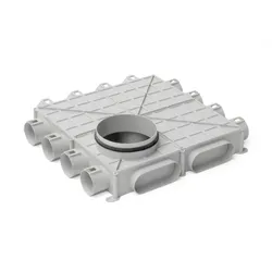 Verdeelbox ventilatie, Begetube Profi-Air, Ø180mm, kunststof, 12x63mm
