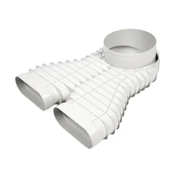 verloopstuk vierkant op rond Begetube Profi-Air Ø160mm kunststof Oval Duct