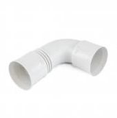 Coude pour conduit d'air circulaire, Begetube Profi-Air 90, 90mm, 90°, plastique