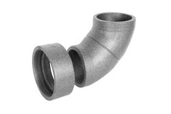 Coude pour conduit d'air circulaire, Begetube Profi-Air Isopipe, 160mm, 90°, acier