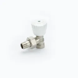 Robinet équerre à double réglage micrométrique ave c embout pour tube en fer DN 10 (3/8).