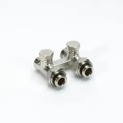 H-onderblok, Begetube, M24 x 1,5-1/2", recht, één/tweepijp, messing