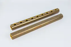 Collecteur pour chauffage 1" + 9 x 1/2", Begetube, laiton