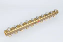 Collecteur pour chauffage 1" + 10 x M24, Begetube, laiton