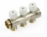 Collecteur pour chauffage 3/4" + 3 x M24, Begetube, laiton, blanc