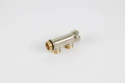 Collecteur pour chauffage 3/4" + 2 x M24, Begetube, laiton, finition chromée avec joint torique