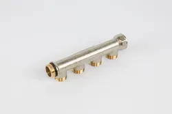 Collecteur pour chauffage 3/4" + 4 x M24, Begetube, laiton, finition chromée avec joint torique