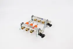Collector voor vloerverwarming 1" + 3 x 3/4", Begetube, inox, met ontluchting, ,, ,, met doorstroommeter, ,