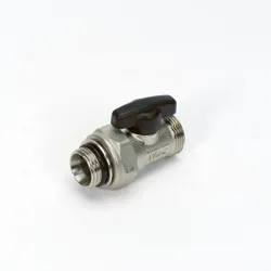 vlinderkraan met volle doorlaat DN 24mm x 1/2" M knel Begetube