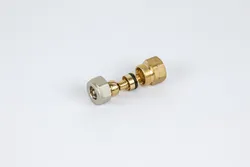 Pièce de transition à compression, laiton, téton démontable pour tubes VPE/VPX, 14/2mm  x 1/2" F, chauffage, Begetube