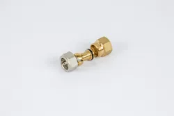 Pièce de transition à compression, laiton, téton démontable pour tubes VPE/VPX, 17/2mm  x 1/2" F, chauffage, Begetube