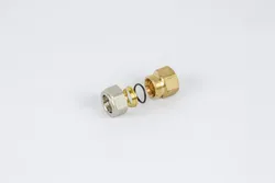 Aansluitnippel, Begetube, 1/2", M24, messing