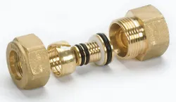Pièce de transition à compression, laiton, téton démontable pour Alpex, 20/2mm  x 3/4" F, chauffage, Begetube