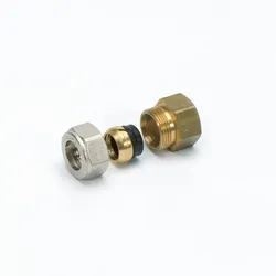 Pièce de transition à compression, laiton, pour tube de précision, 10mm  x 1/2" F, chauffage, Begetube