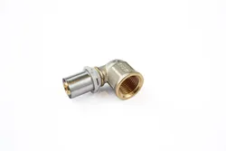 Persovergangsknie 90°, messing, 16/2mm x 1/2" F, (drink)water, Begetube Alpex