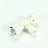 Té réduction push fit, plastique, 26 x 20 x 26mm FFF, eau potable, Begetube Alpex