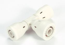 Té push fit, plastique, 26mm FFF, eau potable, Begetube Alpex