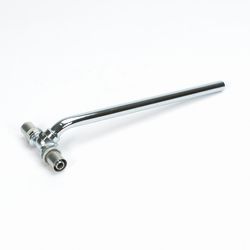 Persovergangs-T-stuk, messing, L=290mm, 16/2 x 15mm x 16/2 koperen buis, (drink)water, Begetube Alpex