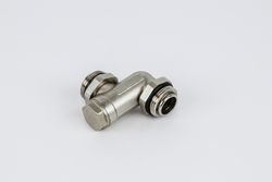 nipple concentrique chromé 1M x 1M avec joints toriques