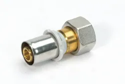 Persaansluitkoppeling, messing, 20/2mm x 3/4" FF, (drink)water, Begetube Alpex