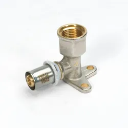 muurplaat Begetube Alpex messing 1/2" x 16/2