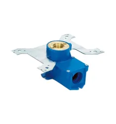 muuraansluitdoos begemac enkel 1/2 x M24 voorbouwwand blauw