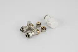 radiatorset met H-stuk vloeraansl. 1/2 - M24x16/2 begetube