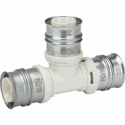 Té à sertir plastique, 16/2mm, FFF, eau potable, Begetube DUO XS PPSU
