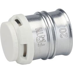 Bouchon à sertir plastique, 16/2mm, M, eau potable, Begetube DUO XS PPSU