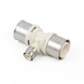 Té réduit à sertir, plastique, 40/3.5x26/3x40/3.5mm FFF, eau potable, Begetube ALPEX L PPSU