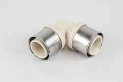 Coude à sertir 90°, plastique, 50/4mm FF, eau potable, Begetube ALPEX L PPSU