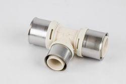 Té réduit à sertir, plastique, 50/4x40/3.5x50/4mm FFF, eau potable, Begetube ALPEX L PPSU