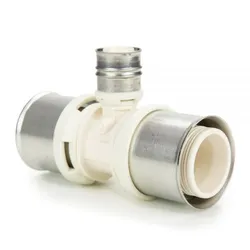 Persverloop-T, kunststof, 63/4.5x40/3.5x63/4.5mm FFF, (drink)water, Begetube ALPEX L PPSU