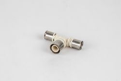 Té réduit à sertir, plastique, 16/2x20/2x16/2mm FFF, eau potable, Begetube Alpex PPSU