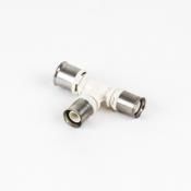 Persverloop-T, kunststof, 32/3x26/3x26/3mm FFF, (drink)water, Begetube DUO XS PPSU