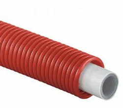 Meerlagenbuis met mantelbuis, Begetube Alpex duo, 16x2mm, rood, flexibel, 100m