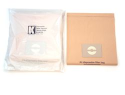 gesloten stofzakken K4 inhoud 40 liter per verpakking van 10 stuks