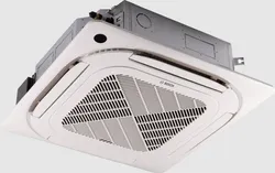 Airco splitsysteem binnenunit, Bosch CL5000iU 4CC 35 E, koelen en verwarmen, cassette (4-zijdig), 3.52kW, R-32, 4.1kW