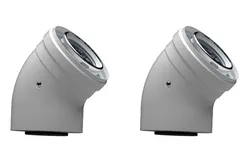 coude concentrique pour gaz de combustion Bosch 60/100mm