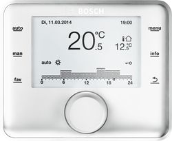 Ruimteklokthermostaat, Bosch, jaarklok klasse III, modulerend