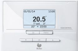 Thermostat d'ambiance avec affichage de l'heure, Bulex Exacontrol E7C, programme hebdomadaire classe V, modulable